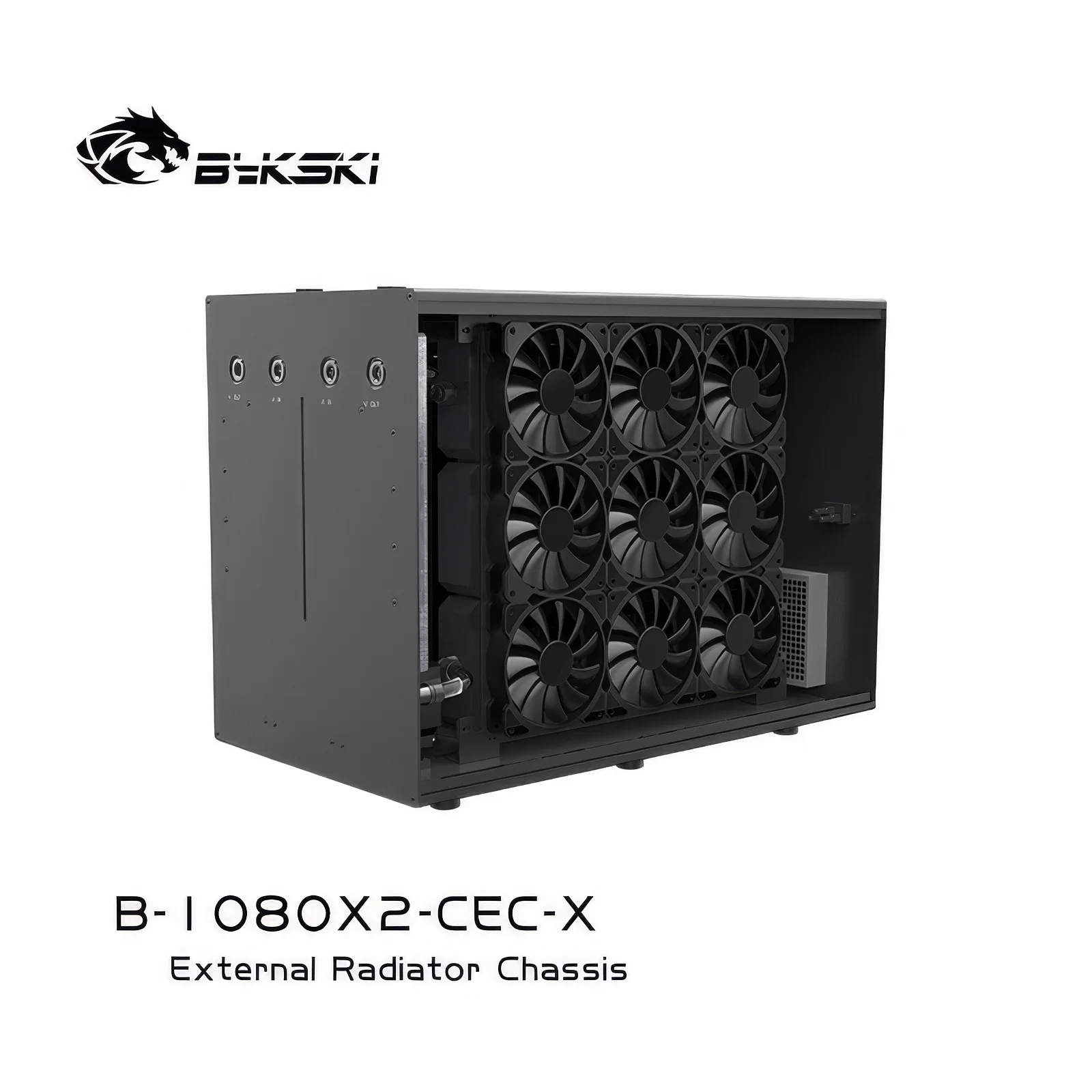 

Bykski External Water Cooling Radiator Chassis for Server AI B-1080X2-CEC-X