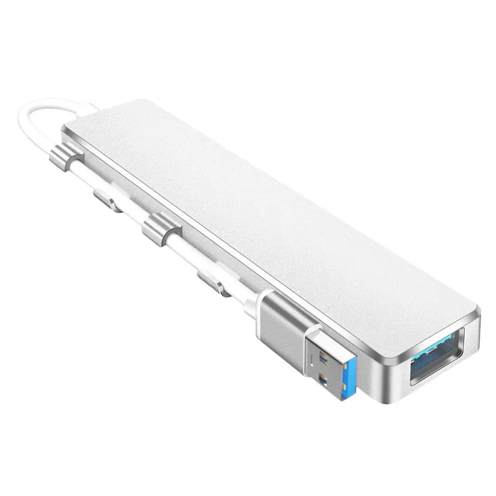 

1pc 4 Ports Usb Usb3.0 Data Hub Lightweight Portable Multi-Port Usb Hub For Laptop Desktop Expansion Transfer Adapter Splitter
