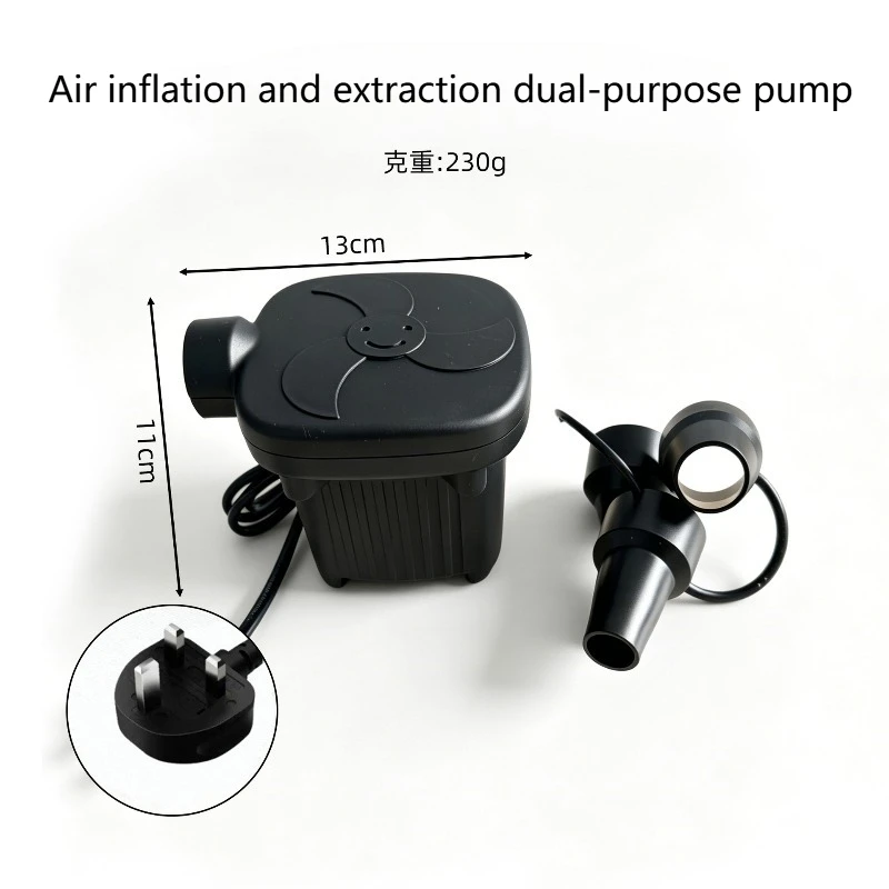 Electric household inflatable pump - balloon swimming ring - portable small camping air mattress inflation pump - view 6