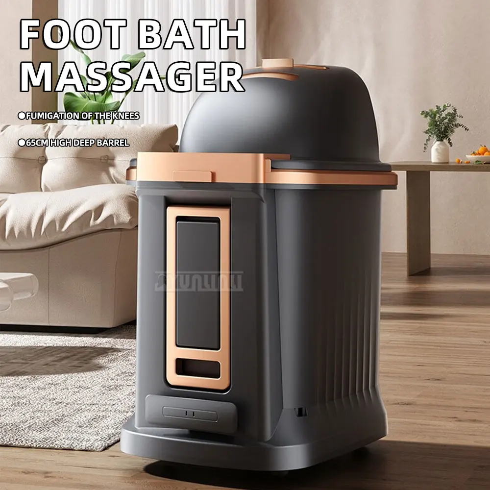Foot Bath Bucket Over Knee Foot Bath Heated Automatic Massage Foot Bath