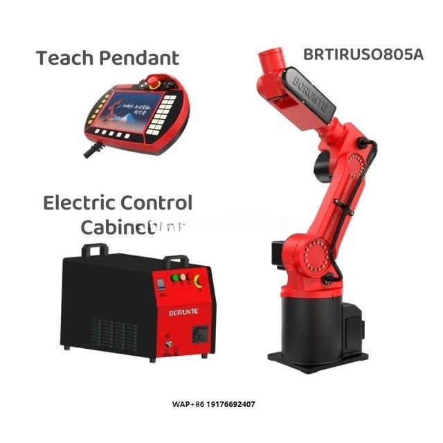 BORUNTE 5kg Alloy Multifunctional 6 Axis Industrial Robot Automation Arm Core Motor Gearbox Gear Engine Components 0805A Model