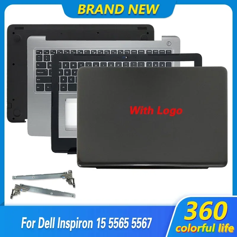 95 NEW Laptop Case For Dell Inspiron 15 5565 5567 LCD Back Cover/Front bezel/Hinges/Palmrest/Bottom Case Top Screen Back Cover