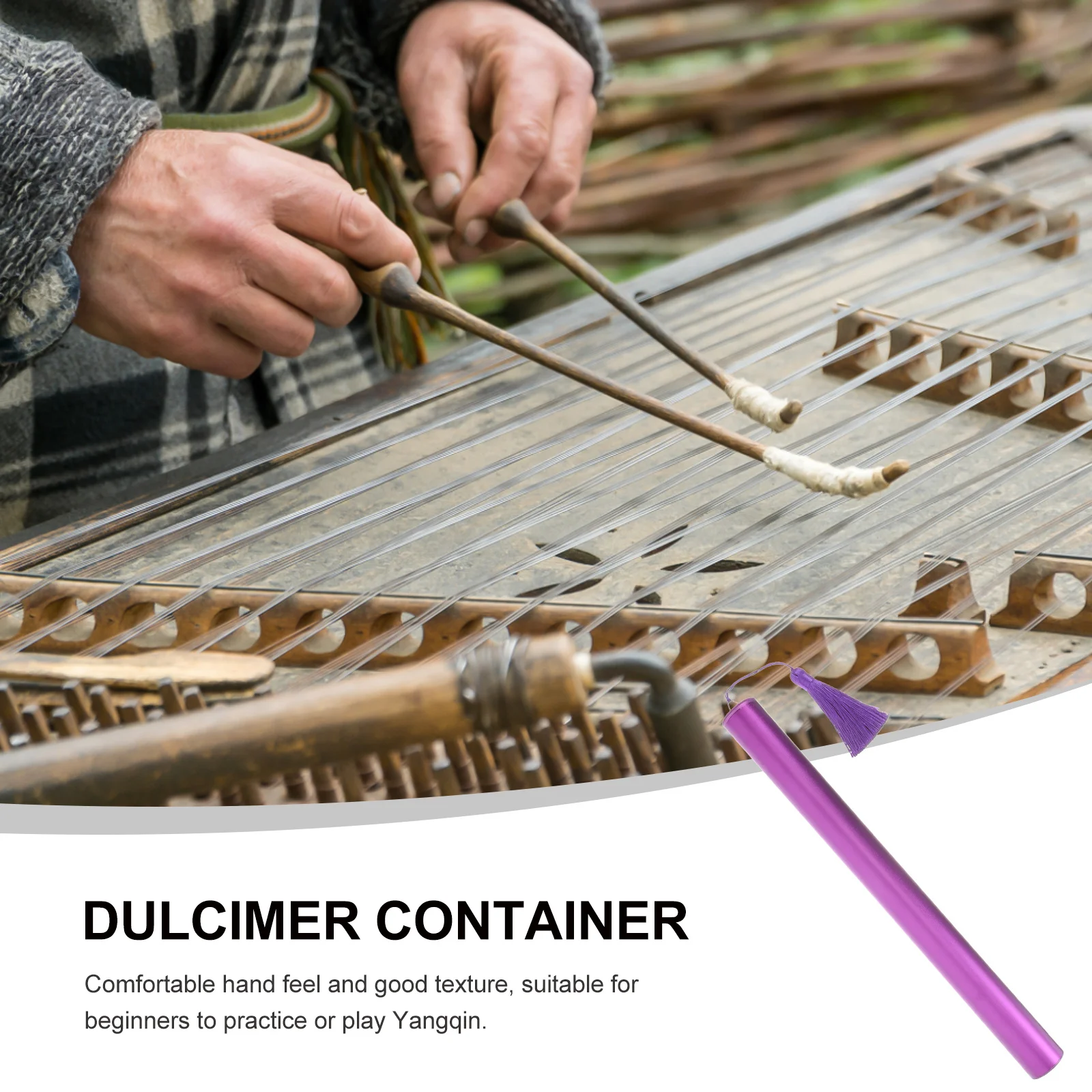 

Dulcimer Accessories Bamboo Tube Cover Instrument Supply Portable Parts Storage