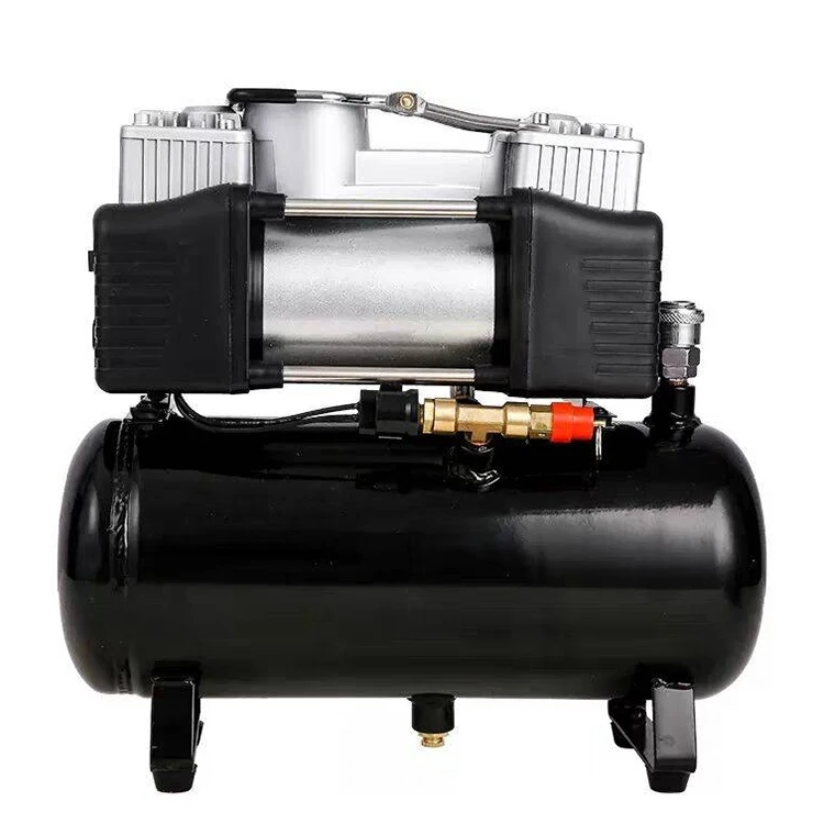 4l Portable Wireless Small Air Compressor Oil-free Low Noise Mini 280w 12v Car-mounted Inflatable Pump With Pneumatic Tools