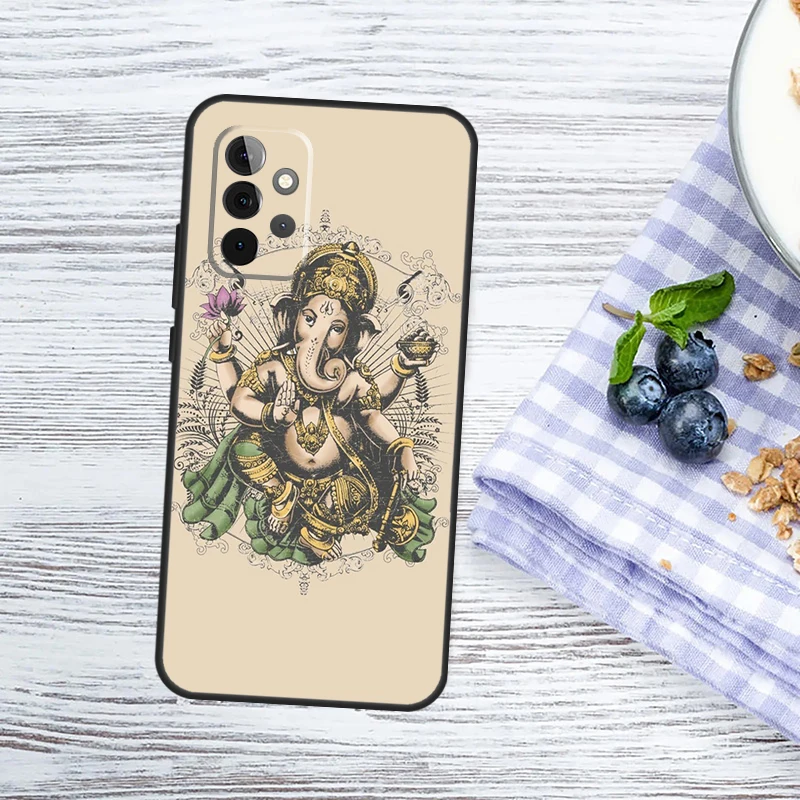 Lord Ganesha Case For Samsung Galaxy A52 A32 A12 A14 A34 A54 A53 A33 A13 A51 A71 A15 A25 A35 A55 Cover