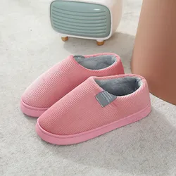 Pantofole Casual da casa maschili con fondo morbido spesso da donna pantofole calde in peluche per uso domestico pantofole termiche antiscivolo per interni invernali