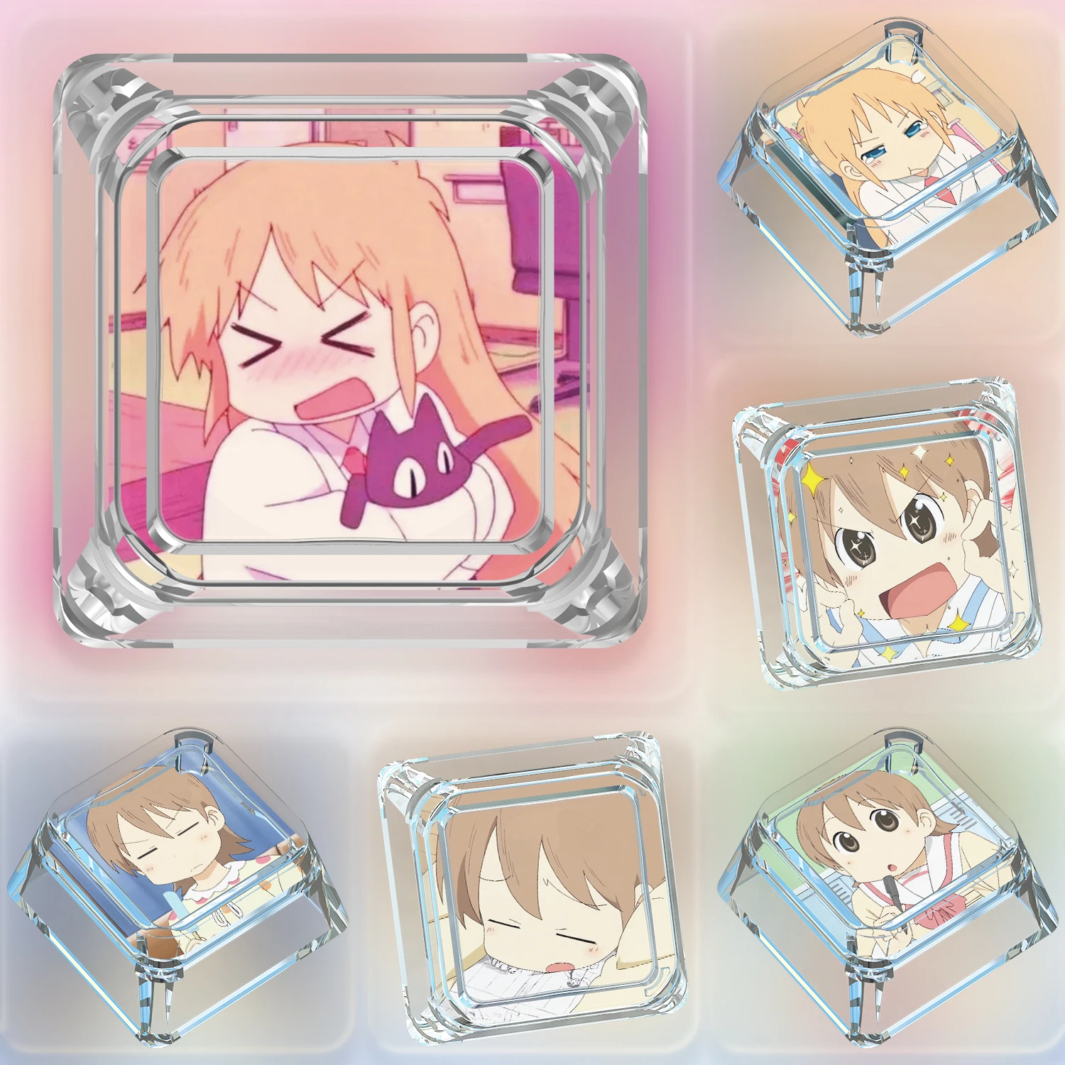 

DIY Self Made Aioi Yuuko милые механические колпачки для клавиш Cross-Axis механическая клавиатура ПК персонализированные колпачки для клавиш подарочные игрушки