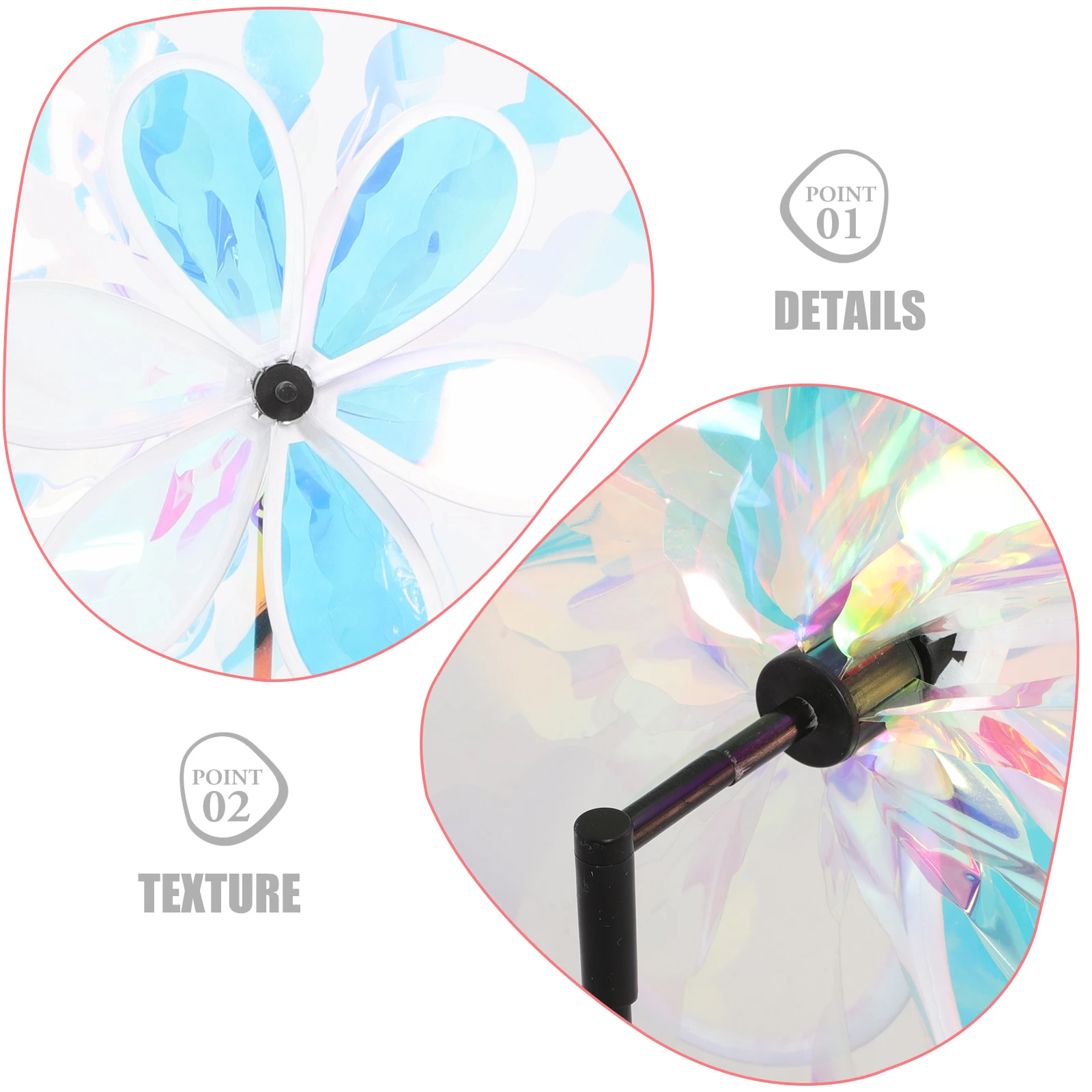 

Colorful Windmill Double Layer Outdoor Garden Decor Yard Spinners Landscape Child Pinwheel for Yard Garden Decorative