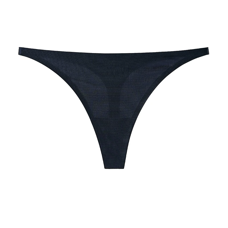 Eisseide Tanga Sexy Damen-Slip G-String Höschen T-Back für Mädchen Unterwäsche Verführerische Nahtlose Damen-Unterhosen Größe S-XL