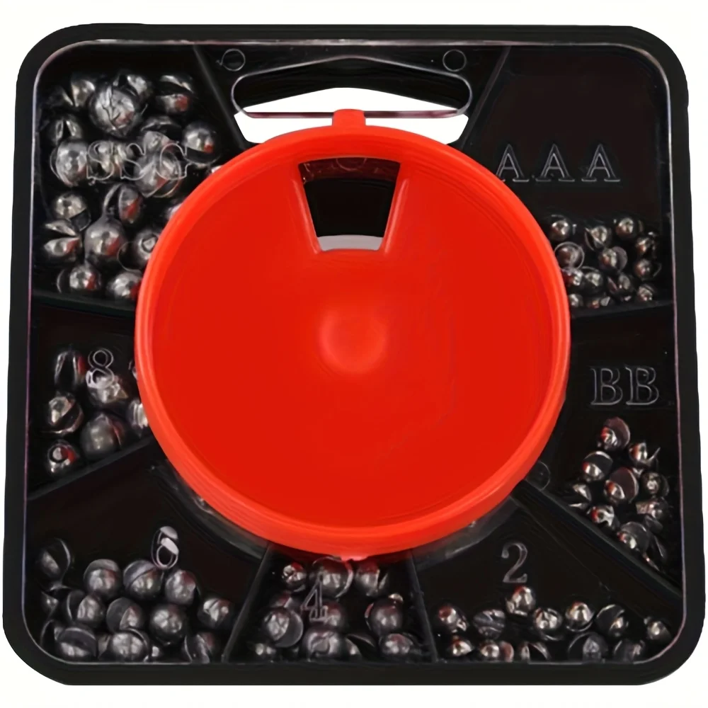 Ein Set von 120g Angelposen, geteiltes Blei mit offener Senkblei-Öffnung, ungiftig, insgesamt 7 Größen inklusive Nr. 1, Nein. 4, Nein. 6, Nein.