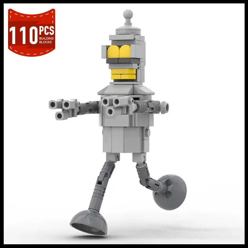 MOC Movie Futuramaed (Bender) Building Blocks Assembly Model Action Figure Classic Movies Bricks Toy Holiday Gift