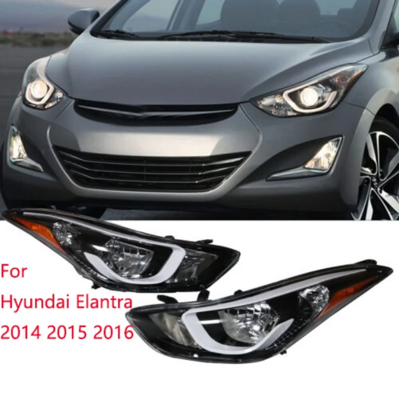 

Headlight For 14-16 Hyundai Elantra - Headlight Assembly (Bulbs Not Included) - Left/Right Side, Driver/Passenger Side