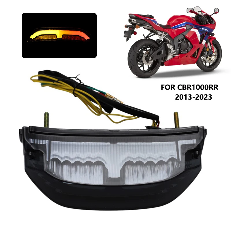 

For Honda CBR600RR CBR600 RR CBR 600RR 2013-2023 2019 2020 2021 2022 Motorcycle LED Rear Tail Light Brake Turn Signals Light