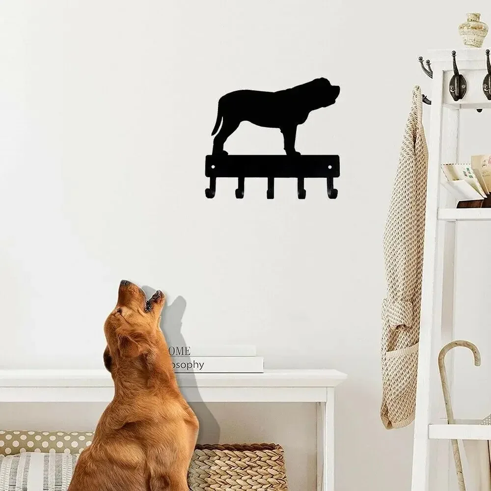 Mastiff Dog Metal Wall Art Key Holder, Rustic Home Decor Pendant for Dog Lovers, Ideal Gift for Mastiff Owners