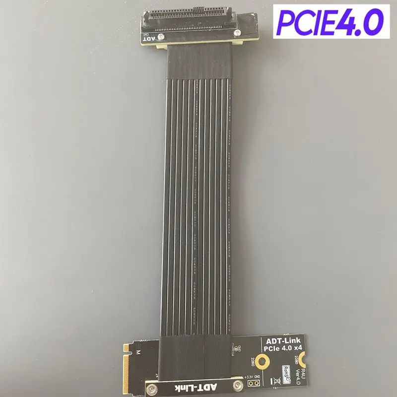 

Full Speed PCIe 4.0 x4 U2 SFF-8639 To M.2 NVMe Adapter Riser Card Ribbon Extension Cable U.2 SFF8639 SSD Riser Converters Gen4