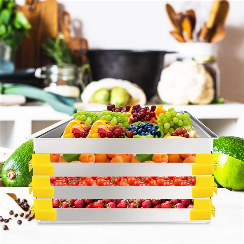 ABVJ-12PCS Tray Stackers Tray Kitchen Stacker For Harvest Right PIAOLGYI Freeze Dryer Trays Accessories Freezer Dividers