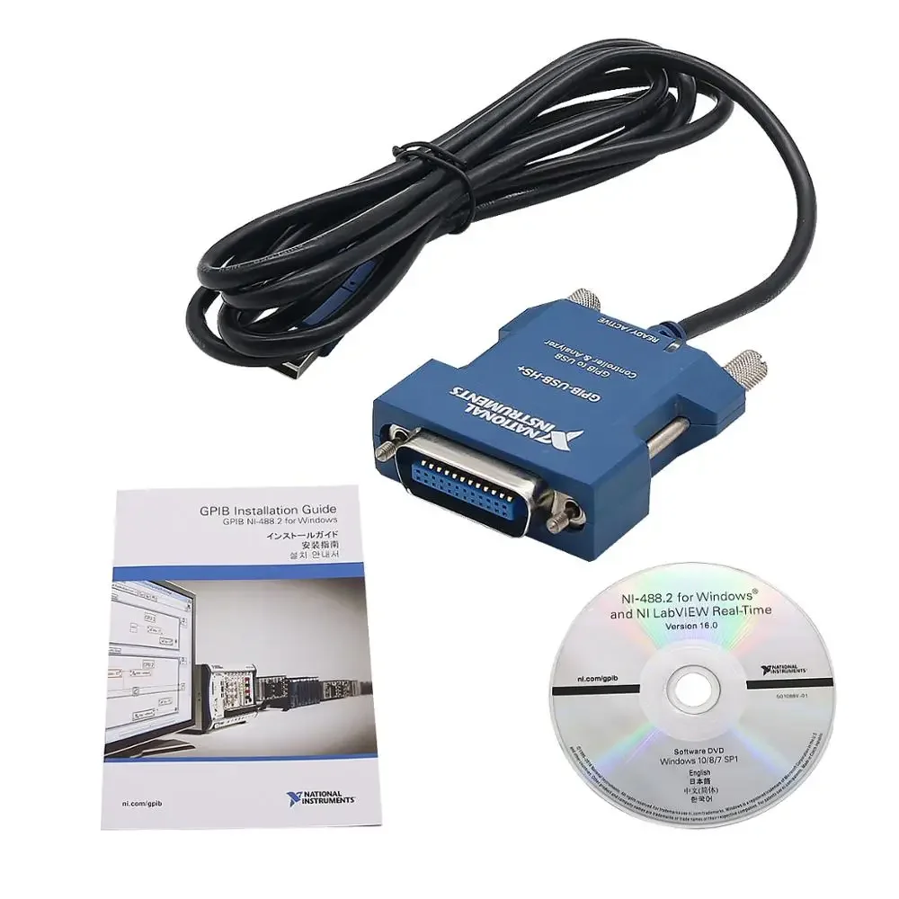 

Original GPIB USB Cable Data Acquisition Card for Hi-Speed USB and Analyzer GPIB-USB-HS+ 783368-01