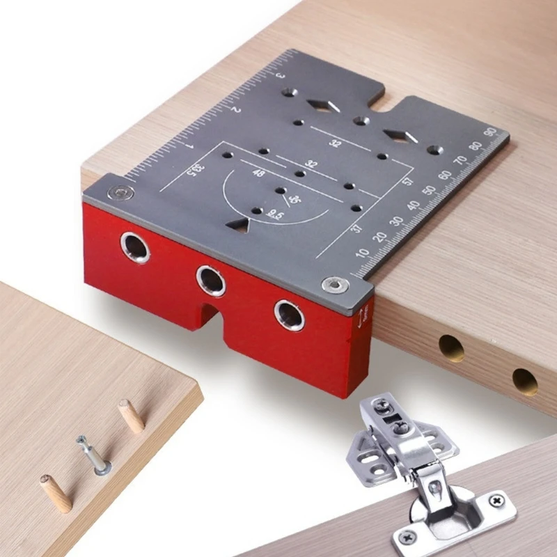 

Woodworking Hole Drilling Guide Locator Hinge Boring Jig Template Door Cabinet Hole Punching Opener Installation Dropship