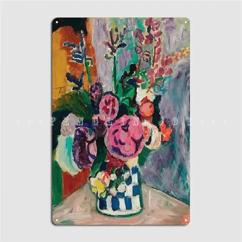 Henri Matisse Peonies Poster Metal Plaque Pub Cave Pub Vintage Garage Decoration Tin Sign Poster