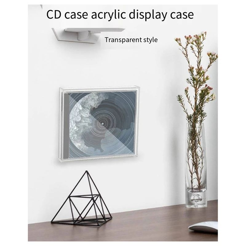 CD Disc Universal Wall Display Box Transparent Storage Cabinet Books Files Magazines Cards Acrylic Decorative Holder