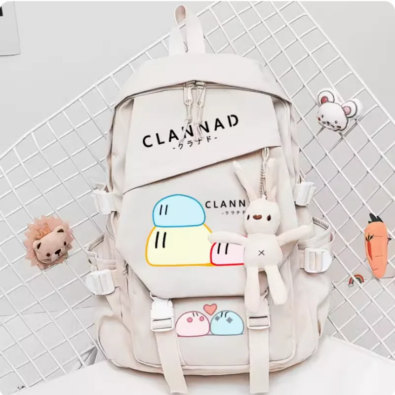 Mochila escolar de Anime Clannad, bolso de hombro de alta capacidad, viaje de Cosplay, regalo para estudiantes y adolescentes, B851