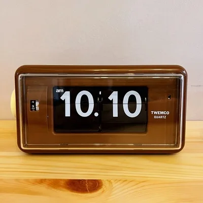 TWEMCO page turning clock AL30 pendulum alarm clock living room