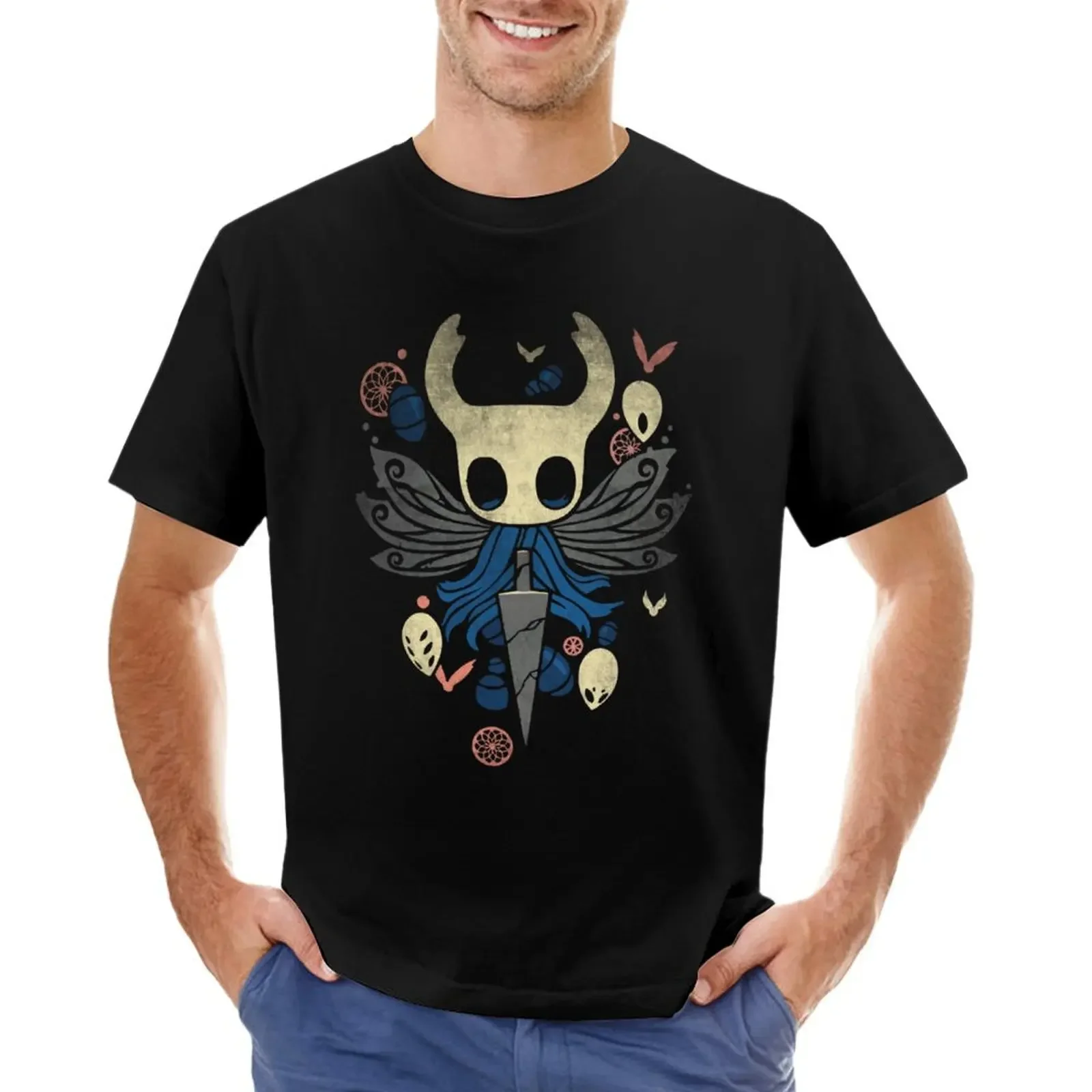 

Hollow Knight Merch The Knight Shirt T-shirt kawaii clothes quick drying vintage clothes heavy weight t shirts for men