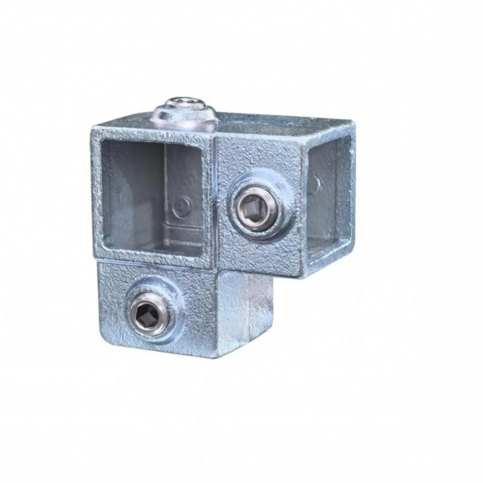 Galvanized Steel Tube Connector Malleable Cast Iron Square Pipe Joint for 40x40mm Frame Corner Bracket DIY