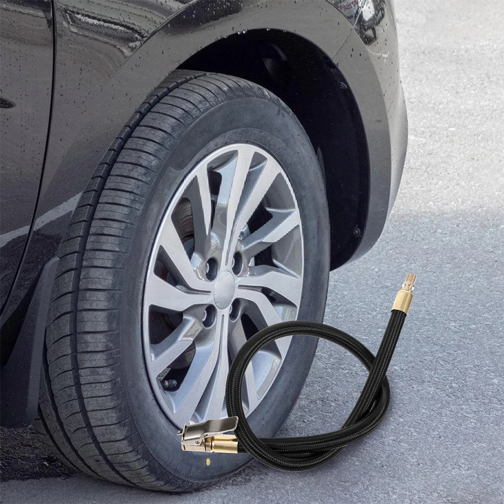 

Car Air Accessories Tire Inflatable Hose Extension Rubber Compressor Attachment Efficient Quick Inflate Sturdy Material Wide Use