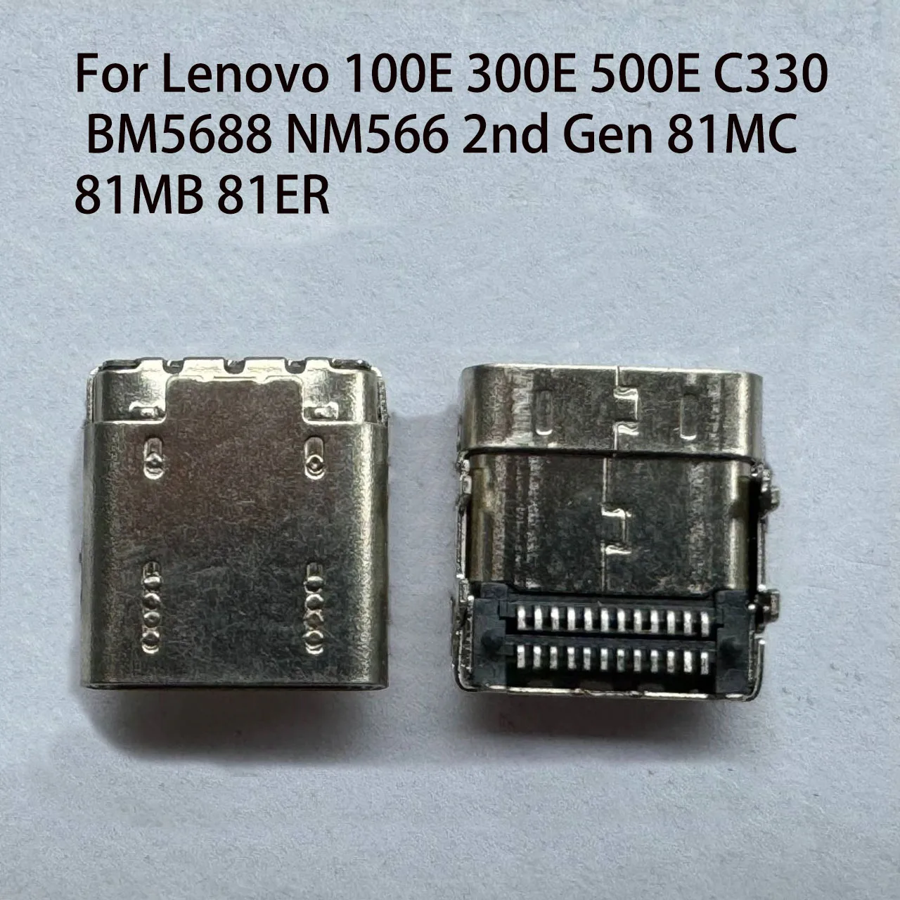 

1PC Type-c Double pin 12 24p USB Female Connector For Lenovo 100E 300E 500E C330 BM5688 NM566 TYPE-C Power Interface Charging