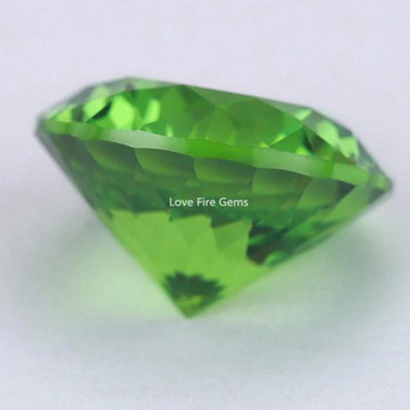 Brillante tsavorita verde esmeralda piedra preciosa corte redondo 11,0mm 5,0 Cts VVS cuentas de gemas para joyería