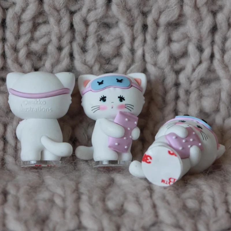 Original Mini Cute Anime Mikko Cartoon Kitty Figure Pop Miko Kitten Model Rare Limite Collect Surprise Cat Toy Gift for Kid Girl