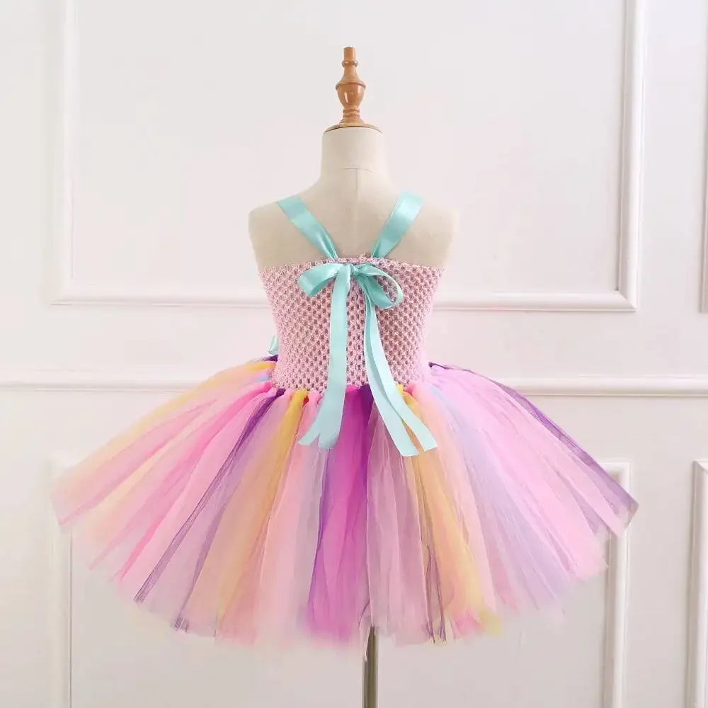 Pink Easter Bunny Costumes for Baby Girls Little Rabbit Ballet Tutu Dress for Kids Easter Holiday Outfit with Ears Bowtie Tail view 5