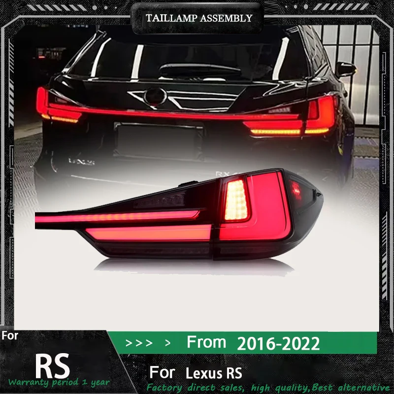 Car Through Tail Light For Lexus RX300 RX450H RX450HL 2016-2022 LED Tail lamp Rear Brake Lights Starlink Accembly Plug and play