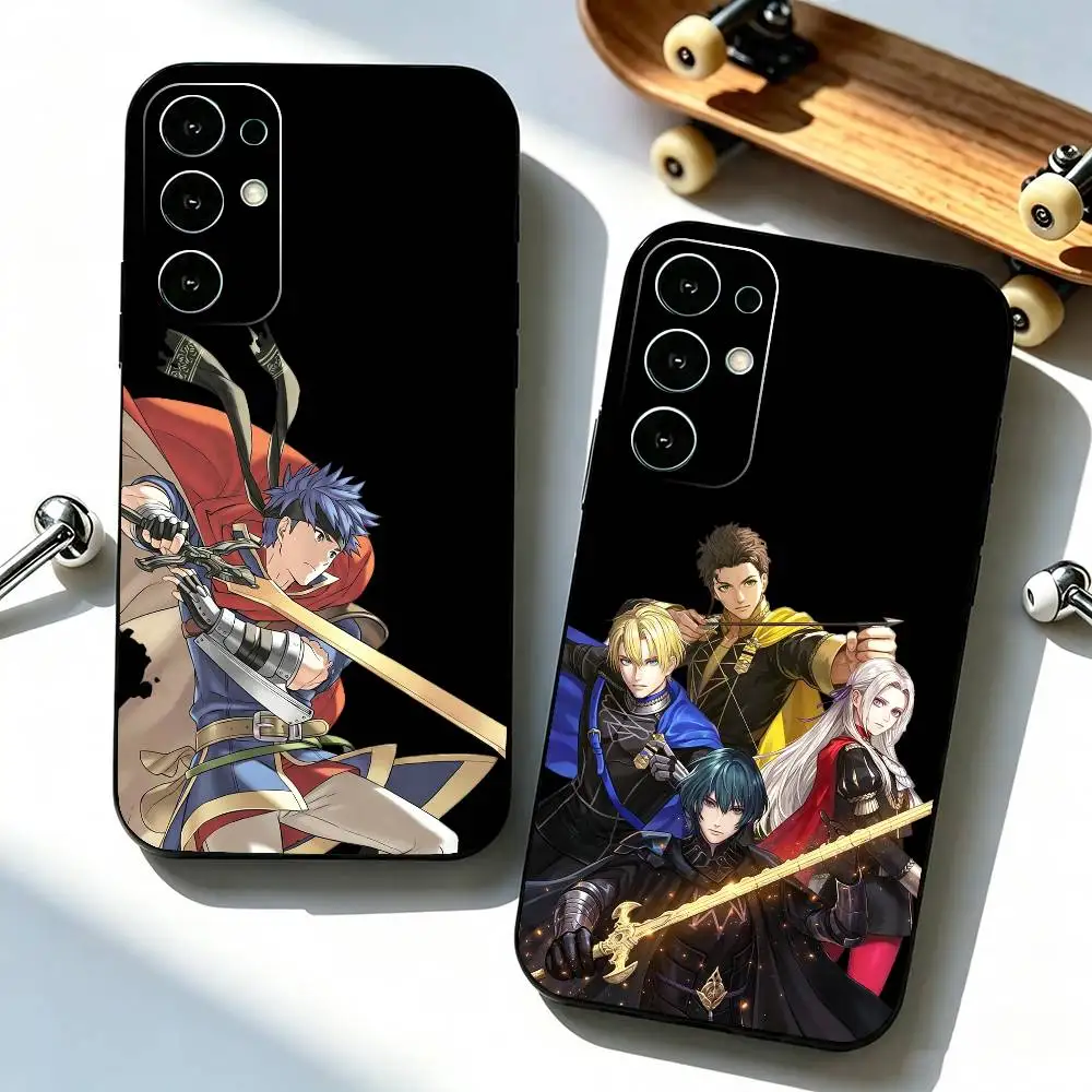Fire Game E-Emblem Three House  Phone Case For Samsung S25,S24,S21,S22,S23,S30,Ultra,S20,Plus,Fe,Lite,Note,10,Black Cover