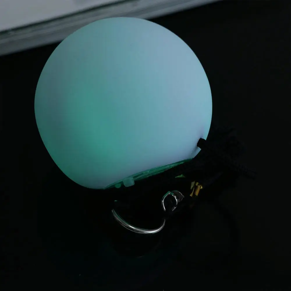 Bola de POI LED colorida, bola de lanzamiento luminosa portátil creativa para danza del vientre, accesorios de mano brillantes RGB estirables e impermeables