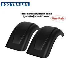 EGO Trailer Plastic Mudguard, Fender Cover para Rodas Únicas, Peças RV, Camper Caravan Acessórios, 8 