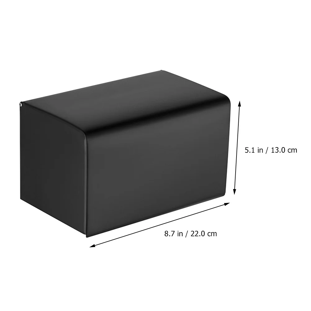 

Stainless Steel Waterproof Tissue Box Holder Wall Mounted Storage Case Multi Functional Paper Dispenser For Bathroom Household