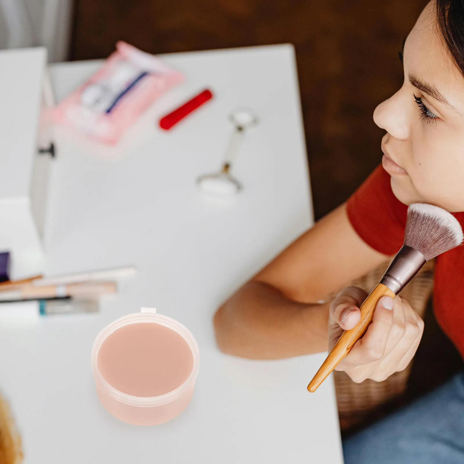 Bezpieczny 40g sztuczny wosk do tworzenia blizn, makijaż skórny, sztuczna rana, efekt specjalny na Halloween, łatwy w użyciu dodatek do kostiumu