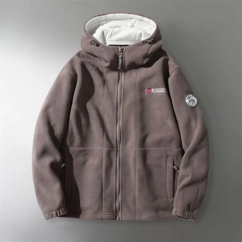 

Norwegian Single Fleece With Added Plush Thickened Outdoor Double-Layer High-Density Men's Autumn And Winter New Jacket