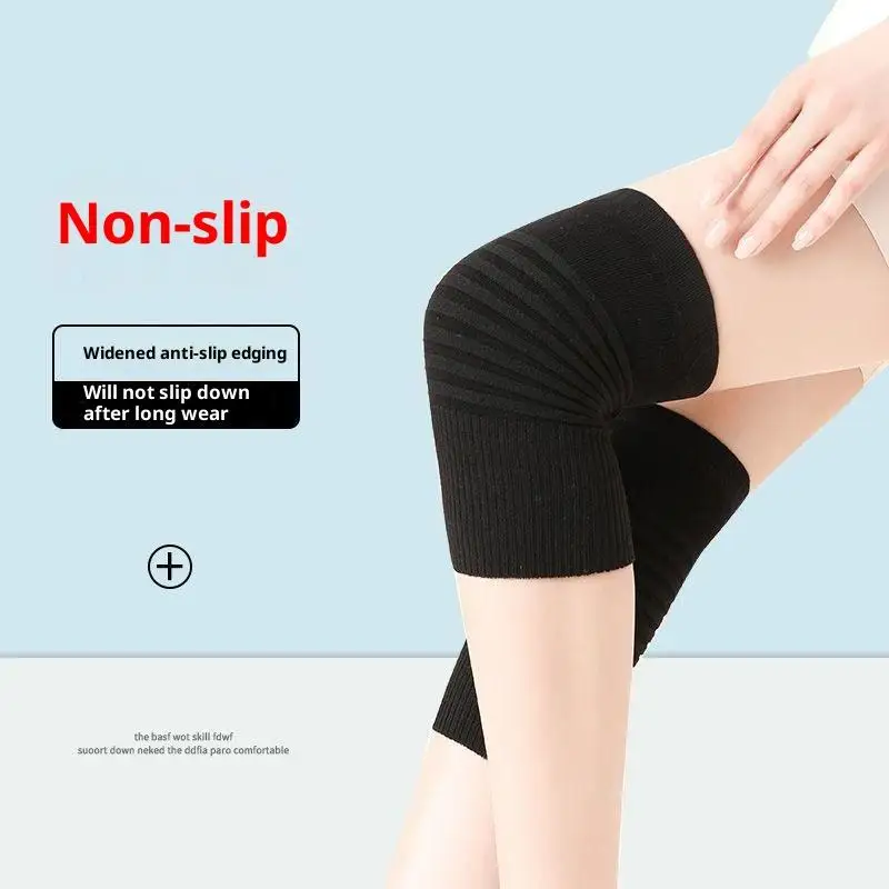 1 Pair Unisex Cotton Compression Knee Pads Elastic Support Sports Air Conditioning Room Knee Brace for Men And Women