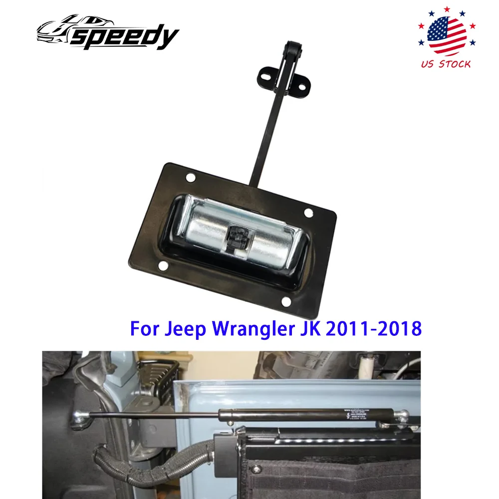 

04589890AC Tailgate Check Strap Retaining Arm Replacement For 2011-2018 Jeep Wrangler JK Conversion Kits Black DH-1068-BK