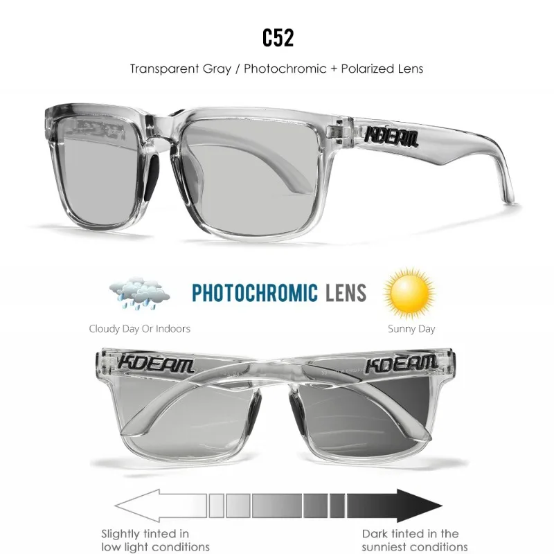 KDEAM New Fashion Sunglasses - Desert Yellow Element, UV400 Unisex for Fishing & Driving, Hiking & Travel Classic Square Glasses