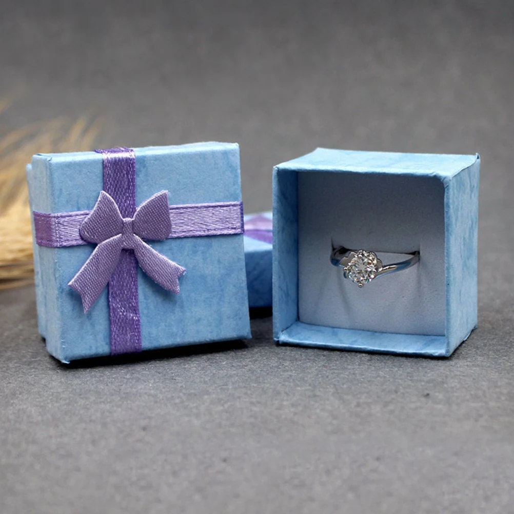 

12 Pcs Jewelry Box Necklace Boxes Christmas Decor Pendant for Packaging Jewlery Paper Decorative Storage Gift