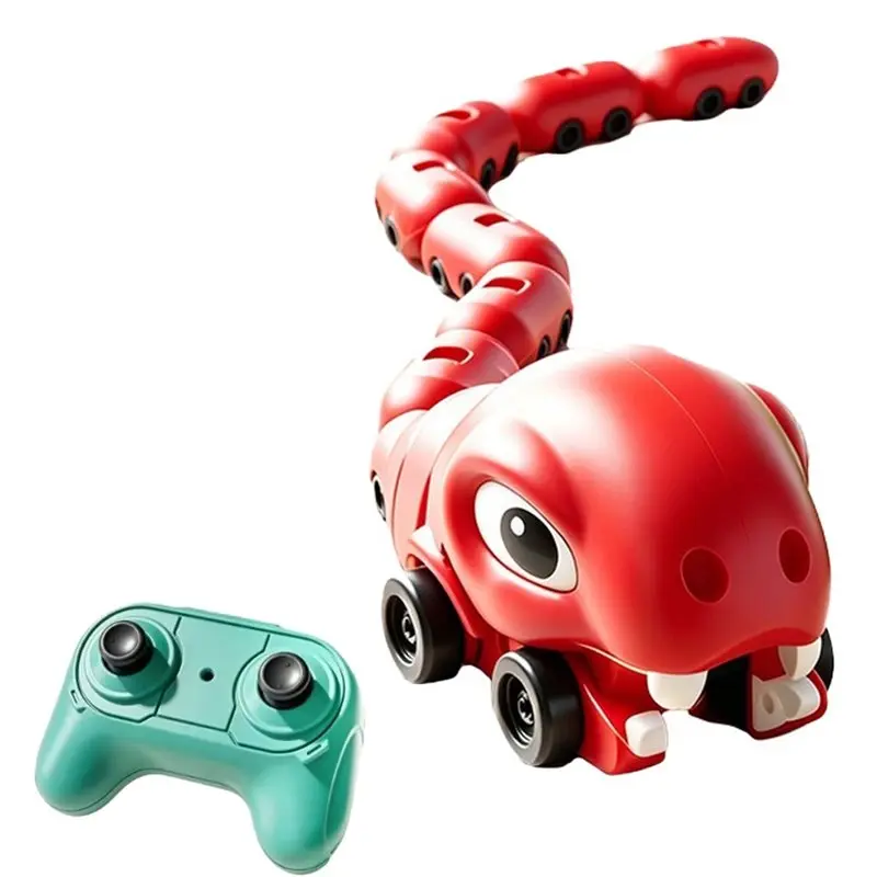 Interactive Double-Person Magnetic-Electric Dinosaur Remote-Controlled Greedy Snake Eater Battle Car