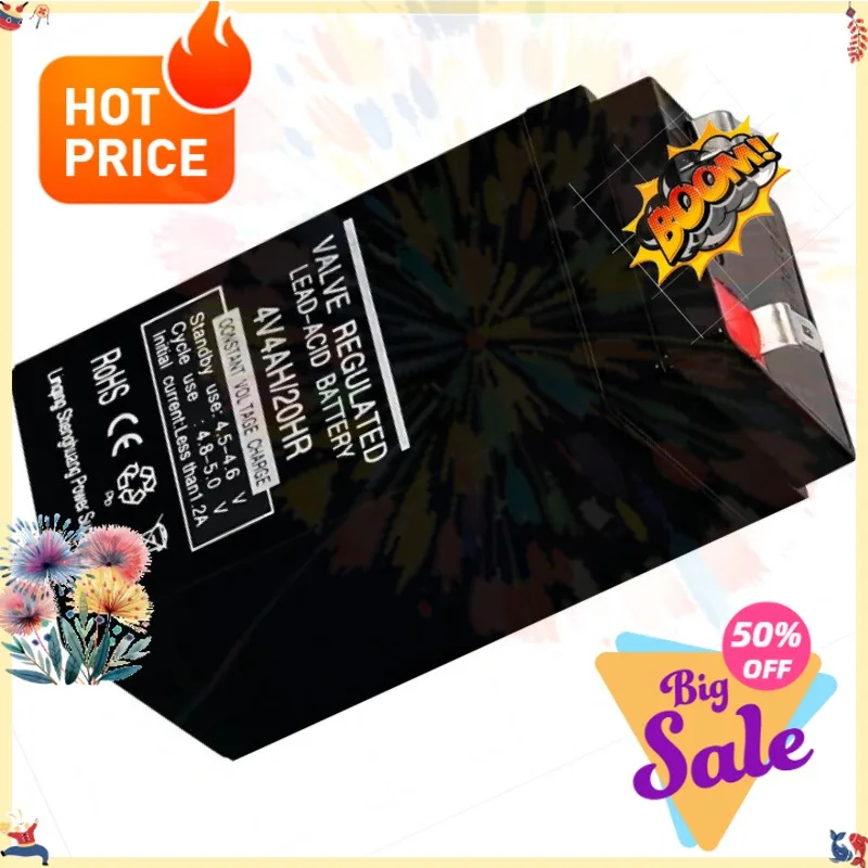 SWZY New 4V4AH Rechargeable Replacement Battery  for Children Toy Electronic Scale Lead-acid Accumulator 4v4ah