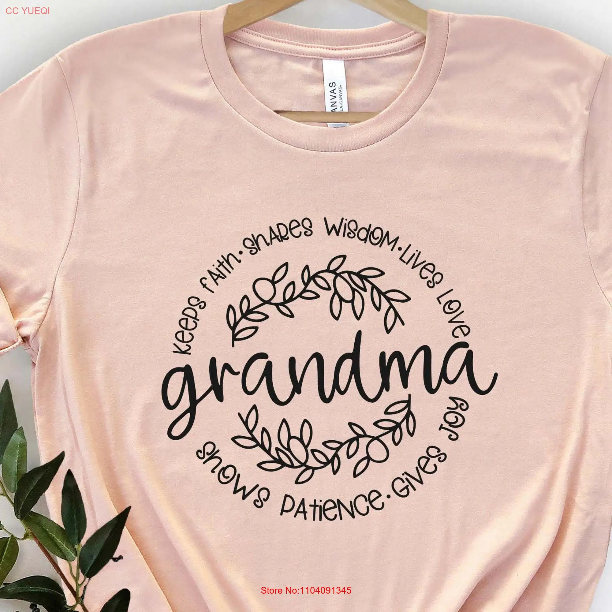 Grandma T Shirt Mother's Day for Nana Granny Grandmother long or short sleeves