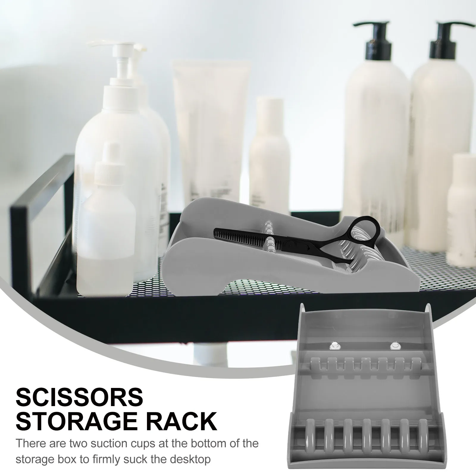 

1Pcs Cost-Effective Hairdressing Scissor Storage Rack Lightweight Salon Countertop Display Holder Stylish Organizer