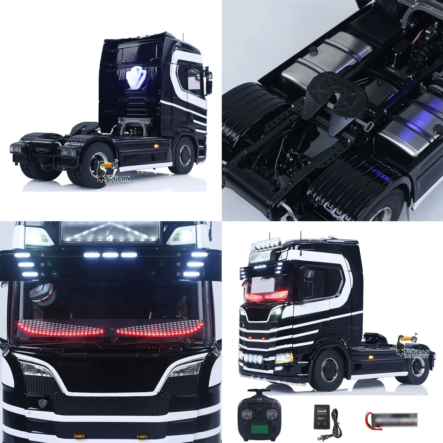 

Новый Unitru 05 770S 1/14 DIY RTR RC Трактор Грузовик 4x4 Металлическое шасси 3-скоростная коробка передач Дистанционный грузовик Автомобиль Дым Свет Звук ST8 Игрушка