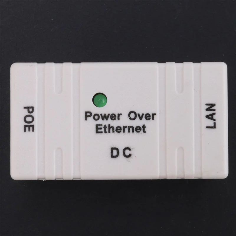 3X 100 Mbps 5V 12V 24V 48V/1A BJW POE حاقن الطاقة الفاصل لكاميرا IP POE وحدة محول الملحقات-أبيض